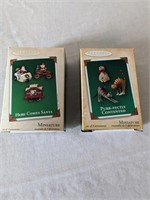 2003-04 Hallmark Miniature Ornaments - Set of 2