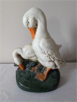 Vtg Cast Iron Ducks Doorstop - USA John Wright