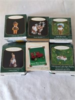 Vtg Hallmark Ornaments - Jolly Roger, Tractor