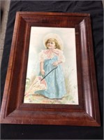 FRAMED PICTURE OF A GIRL
