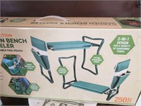 New Garden Bench & Kneeler With Tool Pouch