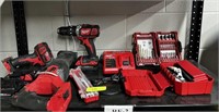 Lot of Milwaukee Power Tools & Accessories