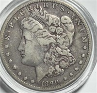 1890-O Morgan Dollar in Plastic Case