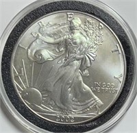 2002 Silver Eagle 1oz Fine Silver in Case