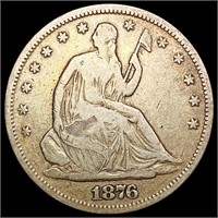 1876-S Seated Liberty Half Dollar LIGHTLY