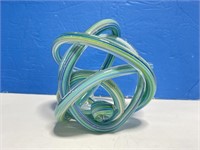 Murano Glass Spiral Sculpture Paper Weight