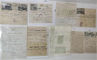 1800s Documents incl. Wingham Ontario