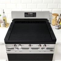 Noodle Board Stove Cover with Handles  Black
