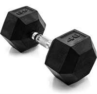 CAP Barbell Coated Dumbbell Weight - 40lbs