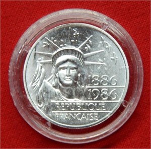 1986 France Silver 100 Franc