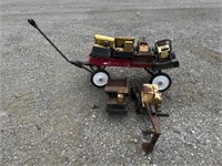 Tonka toys and wagon