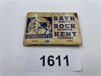 Vote Democratic - Bayh, Rock, Kent Matchbook
