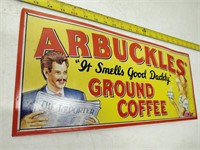 Arbuckle's tin coffee sign