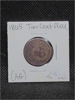 1865 Two Cent Piece