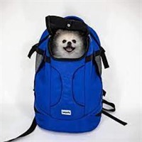 Lanperle Pet Carrier Backpack Blue with Black 13"