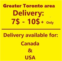 GTA Delivery start 7$ - 10$ - Canada and the USA