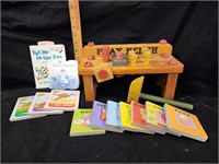 Vintage Play Bench, Variety Board Books
