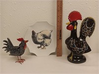Japanese 'Good Luck' Ceramic Rooster, Chicken