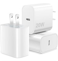 3 Pack USB C Charger,iPhone Fast Charger 20W PD