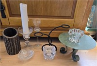 Lot Of Assorted Candle Holders