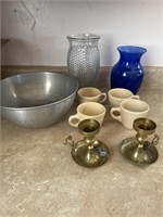 Vases, coffee cups, candle holders