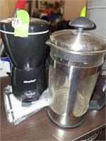 COFFEE GRINDER & PRESS COFFEE MAKER