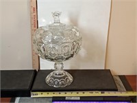 large LE Smith Moon & Stars compote 12.5"tall