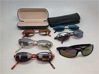 Six Sunglasses And Two Cases