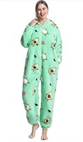 ( New / Size : L ) Soft Hooded Unicorn Pajamas