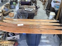 Antique Wooden Skis