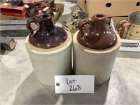 2-Antique Whiskey Jugs