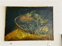 Early Still Life Oil Painting on Canvas - O/C