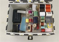 Vintage Sewing Kit - Threads - Needles