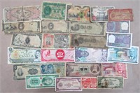 25 pc FOREIGN CURRENCY / PAPER MONEY