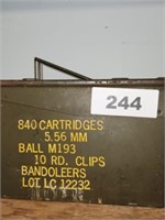 EMPTY  840 CARTRIDGES 5.56 MM METAL AMMO BOX