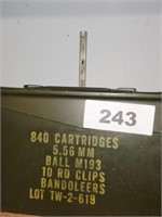 EMPTY  840 CARTRIDGES 5.56 MM METAL AMMO BOX