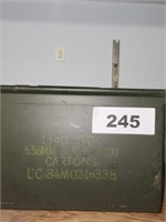 EMPTY  1140 CARTRIDGES 5.56 MM METAL AMMO BOX
