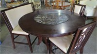 BISTRO STYLE TABLE W/2 CHAIRS & BENCH SEAT