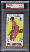 Gus Johnson PSA 6 Graded 1969 Topps Basketball Car