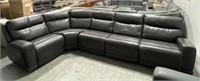 5 pc Leather Power Recline Sectional Sofa