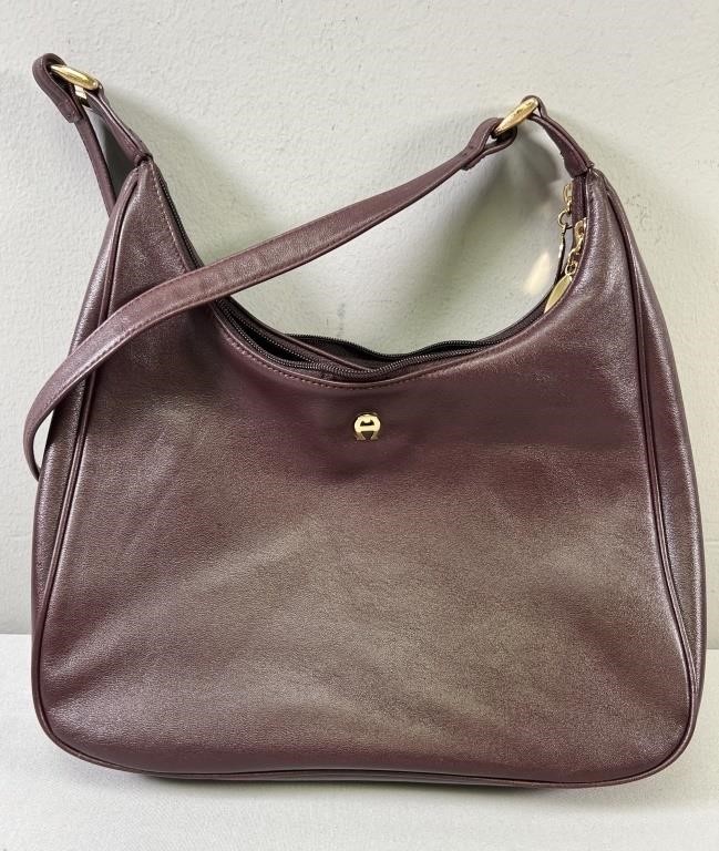 Leather Aigner Handbag