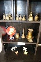 3 Shelves of Brass Bells, Animal Miniatures