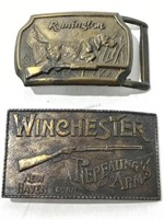 Pair Brass Belt Buckles