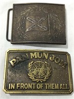 Pair Brass Belt Buckles