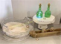 Home Decor: Serving Trays, Cake Tray, Glass Bottle