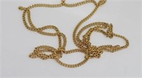 9ct yellow gold chain (missing ends)