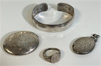 GREAT VINTAGE STERLING JEWELRY LOT INCL RING