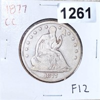 1877-CC Seated Half Dollar NICELY CIRCULATED