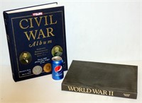 Coffee Table War Books - Civil War & WWII