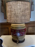 ‘Eau De Vie’ Ceramic Barrel Table Lamp